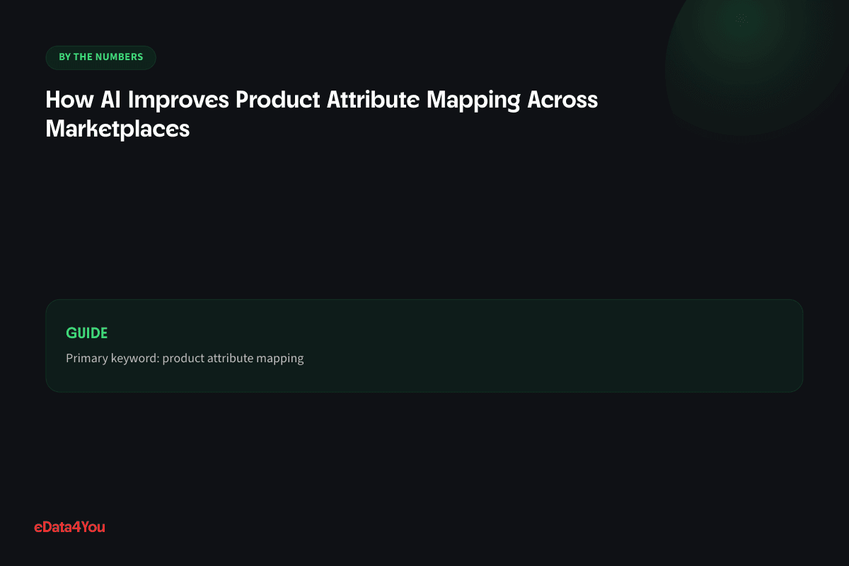 By the numbers: How AI Improves Product Attribute Mapping Across Marketplaces