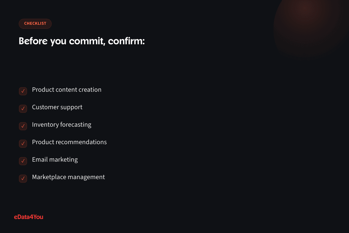 Checklist: Product content creation, and more