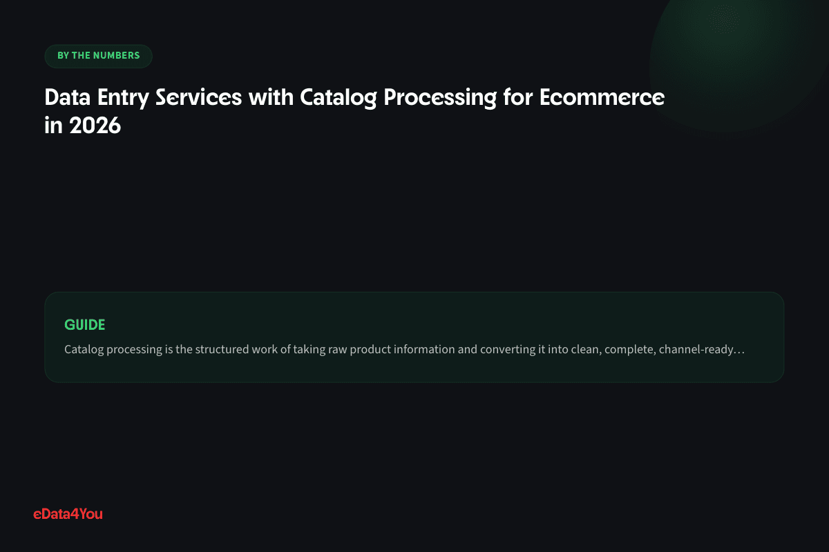 By the numbers: Data Entry Services with Catalog Processing for Ecommerce in 2026
