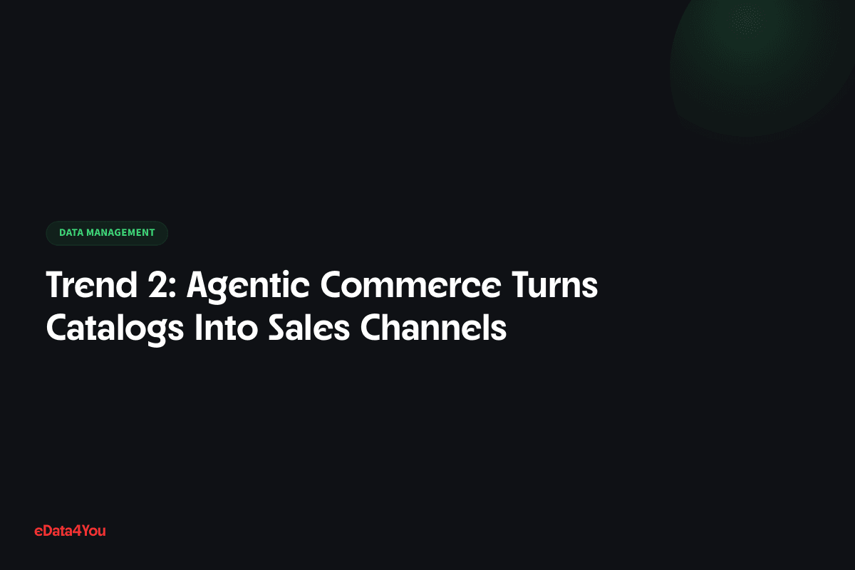 Trend 2: Agentic Commerce Turns Catalogs Into Sales Channels