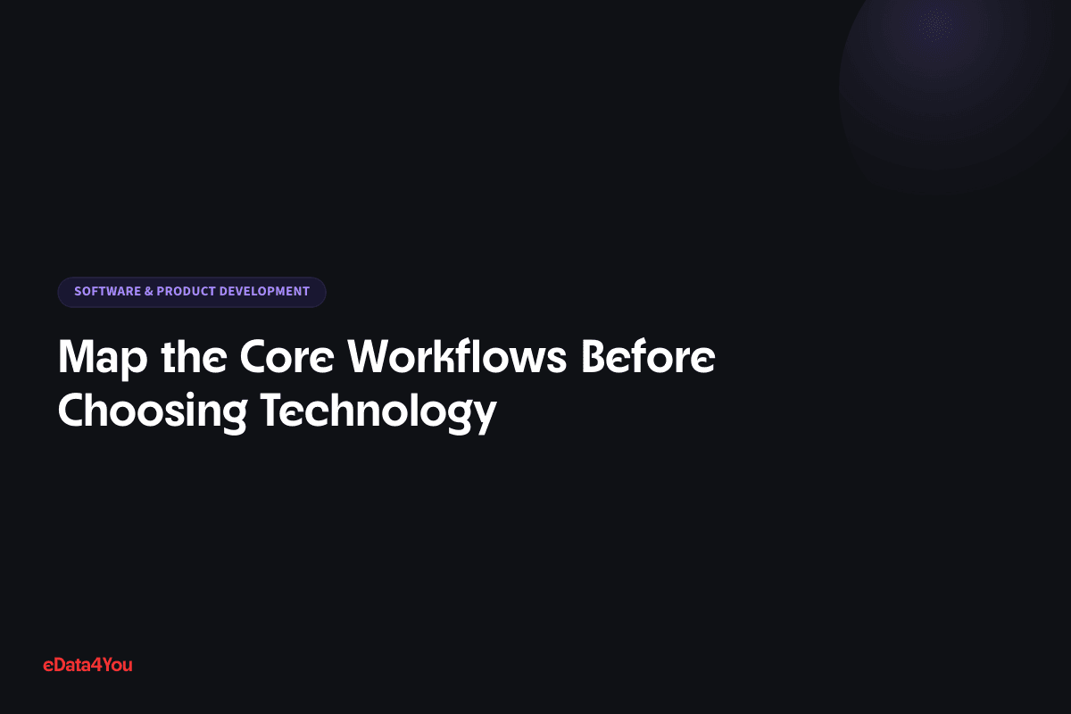 Map the Core Workflows Before Choosing Technology