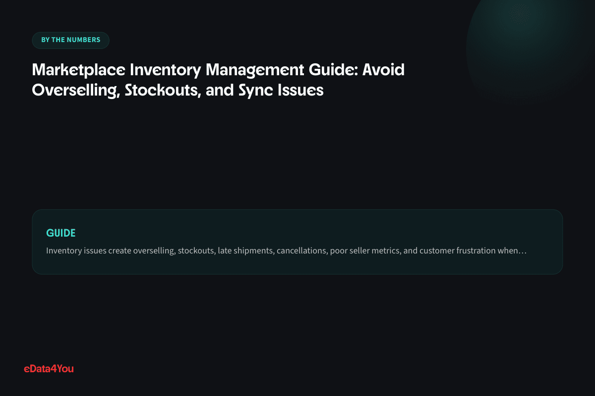 By the numbers: Marketplace Inventory Management Guide: Avoid Overselling, Stockouts, and Sync…