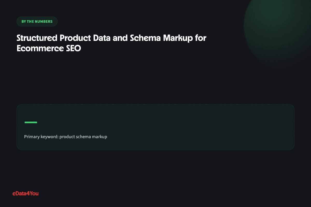 By the numbers: Structured Product Data and Schema Markup for Ecommerce SEO