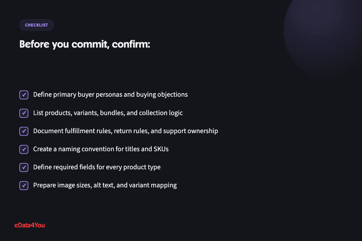 Checklist: Define primary buyer personas and buying objections, and more
