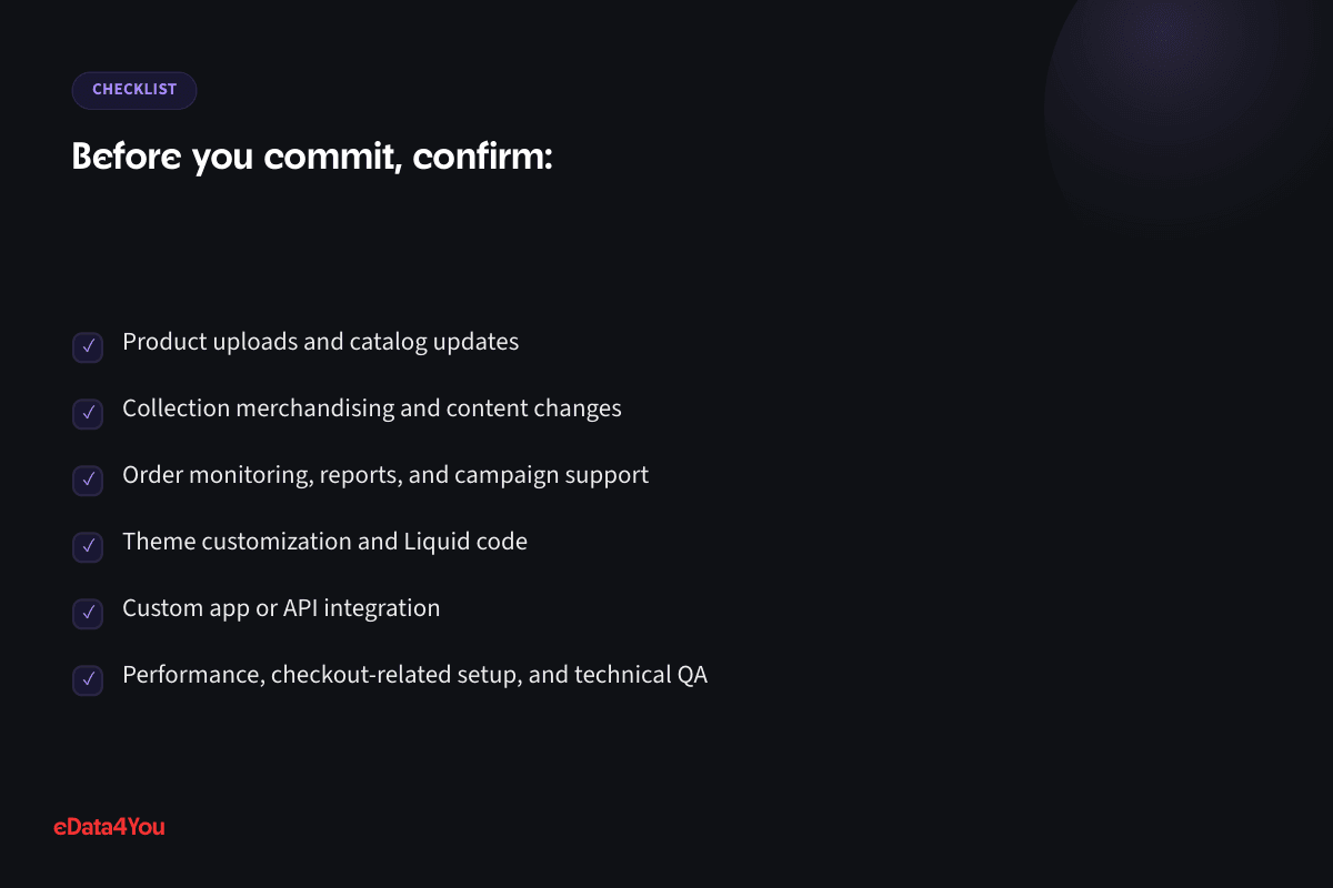 Checklist: Product uploads and catalog updates, and more