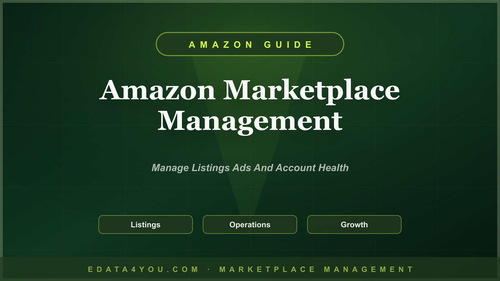 Amazon Marketplace Management Guide for Sellers in 2026