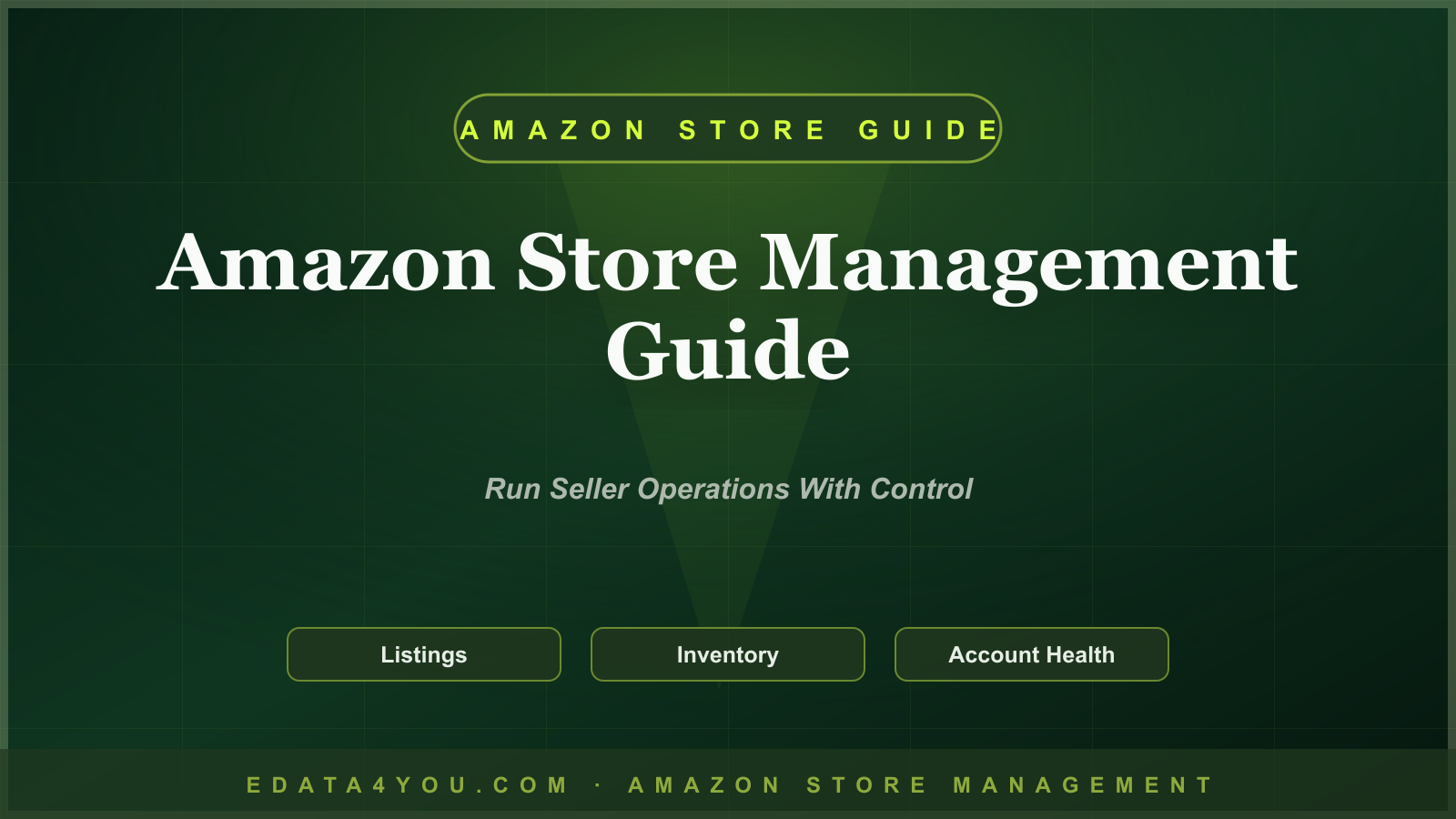 Amazon Store Management Guide: How to Run a Seller Account Without Operational Chaos