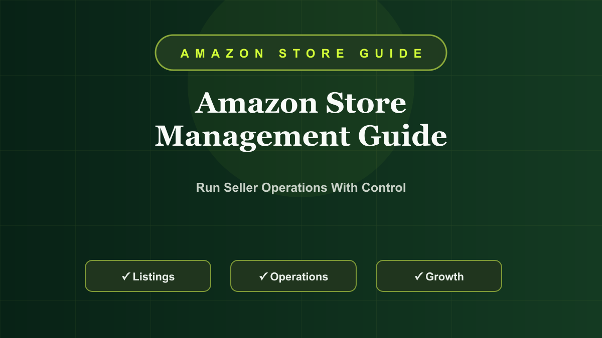 Amazon Store Management Guide: How to Run a Seller Account Without Operational Chaos