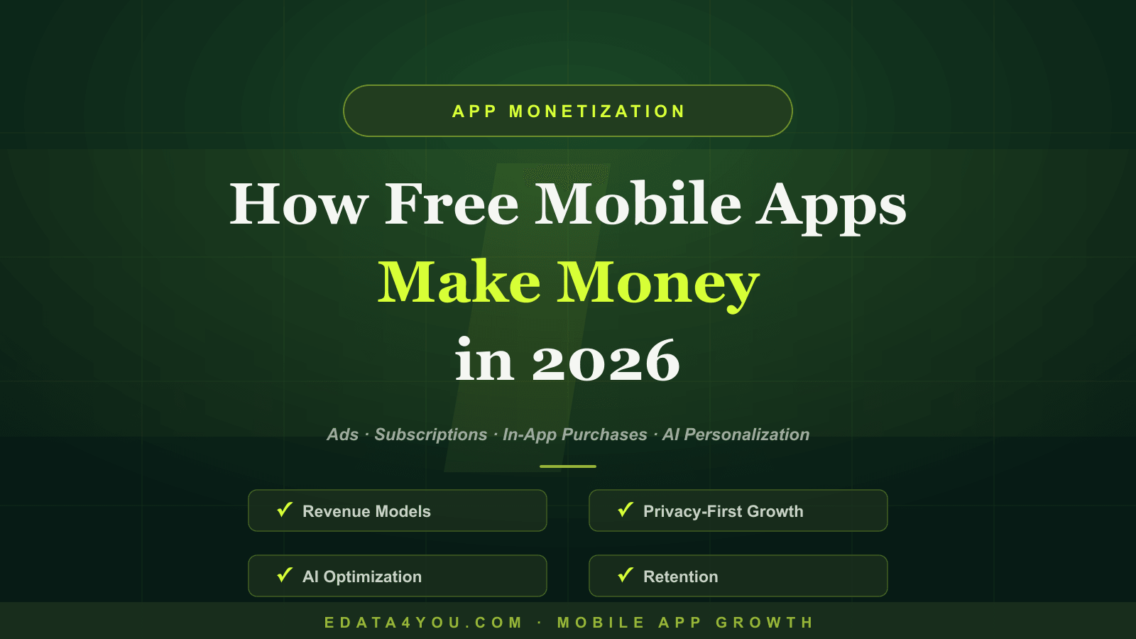 How Free Mobile Apps Make Money in 2026: Proven Monetization Models