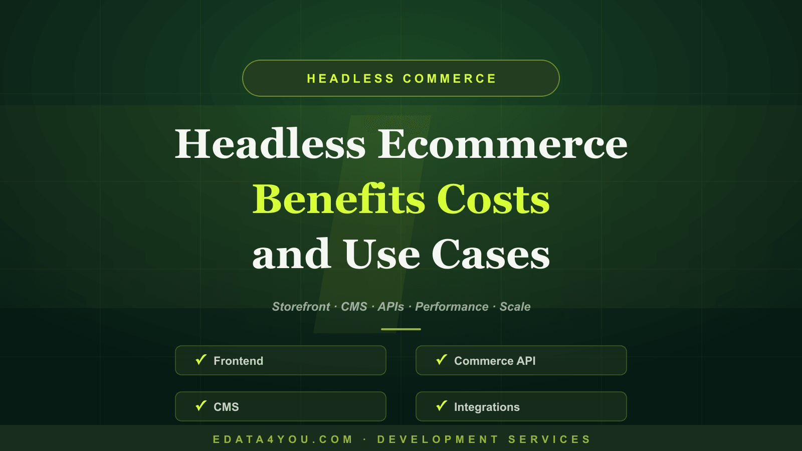 Headless Ecommerce Development: Benefits, Costs, and Use Cases