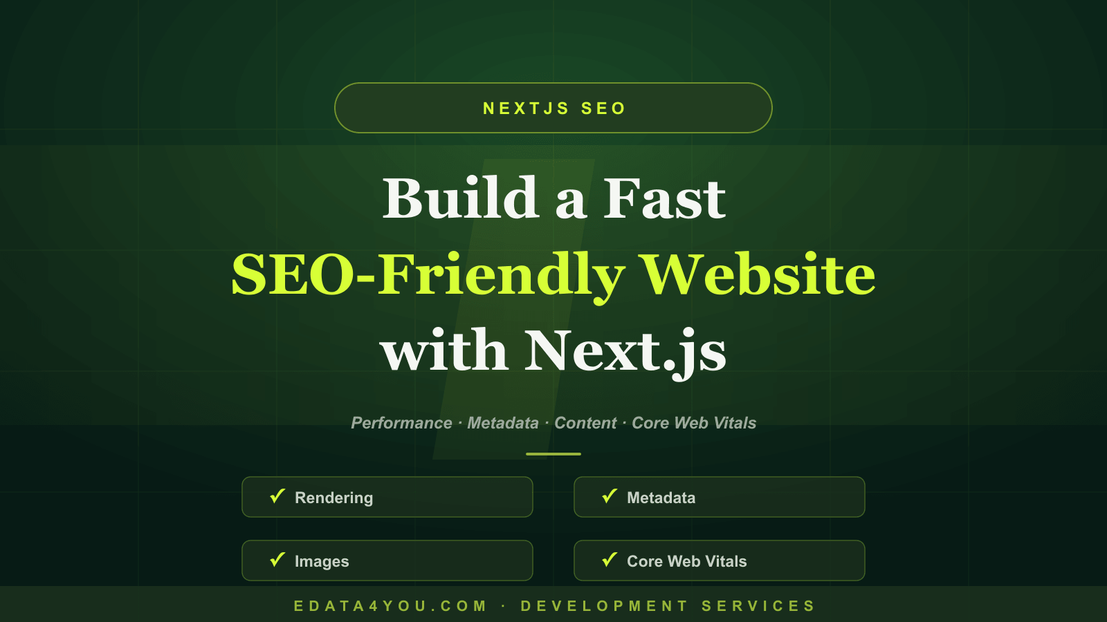 How to Build a Fast, SEO-Friendly Business Website with Next.js