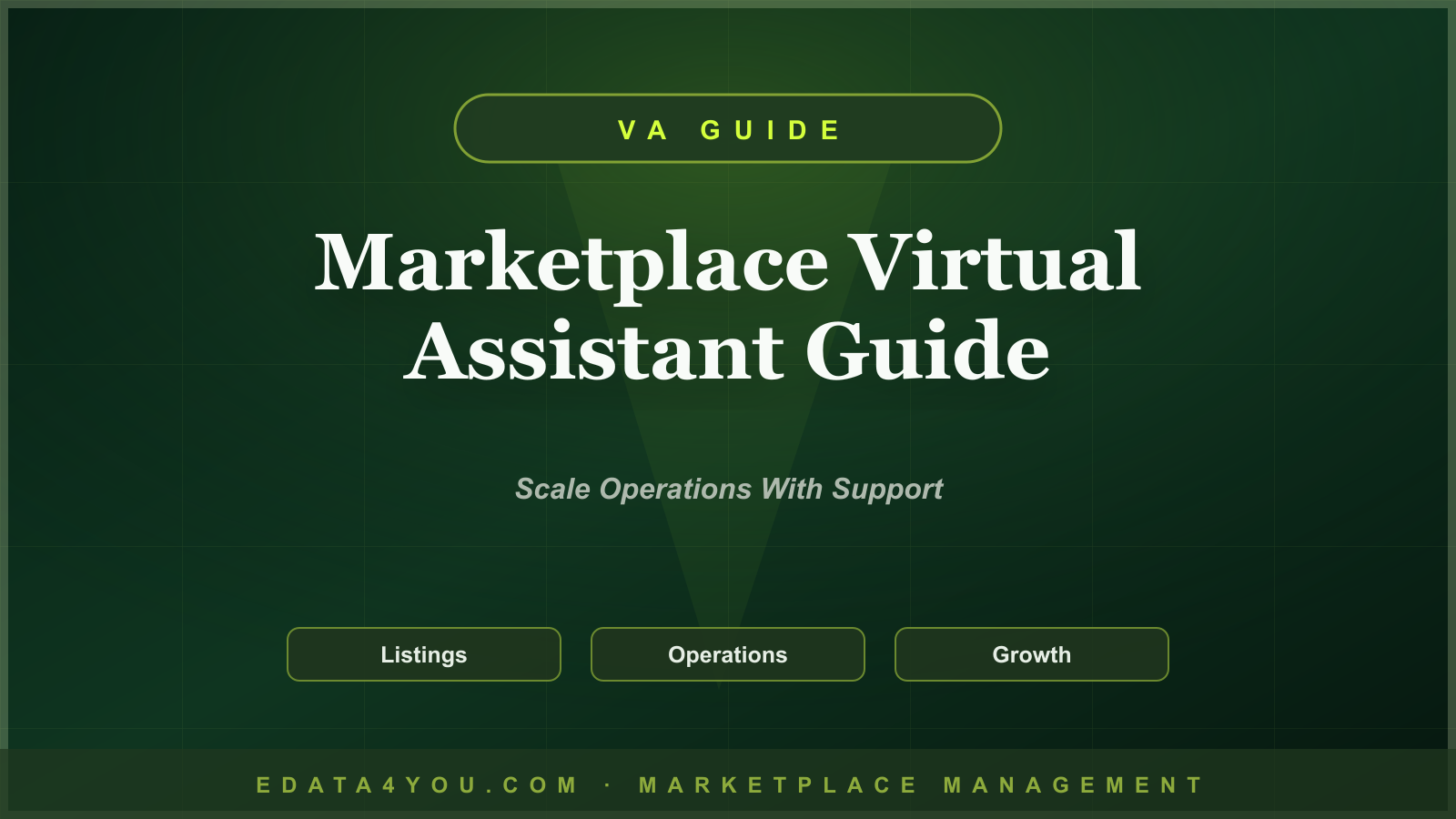 Marketplace Virtual Assistant Guide: Tasks You Can Outsource to Scale Seller Operations