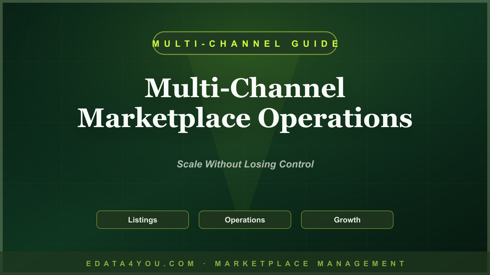 Multi-Channel Marketplace Management Guide: Amazon, Walmart, eBay, Etsy, and More