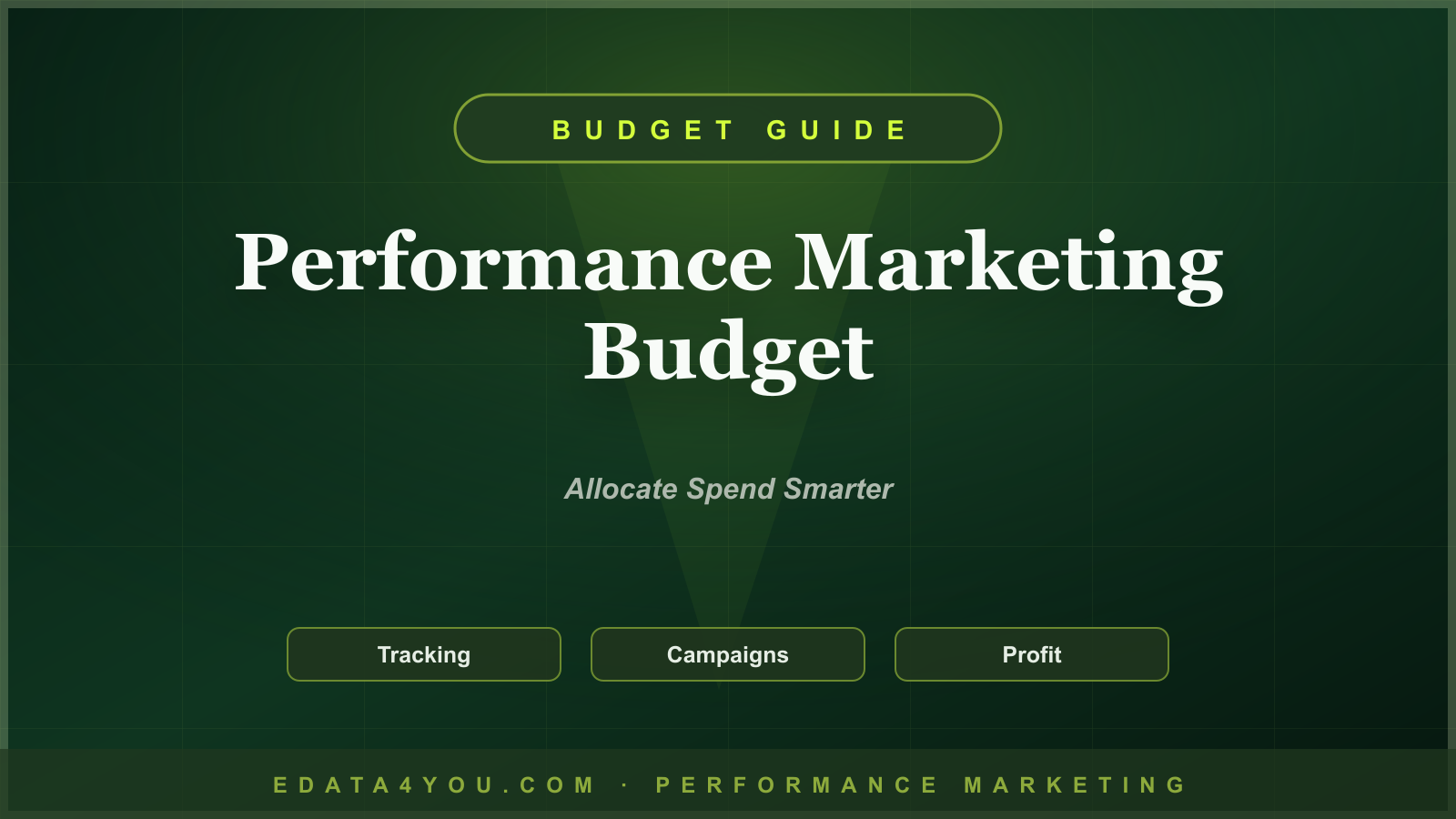 Performance Marketing Budget Guide: How to Allocate Spend Across Channels
