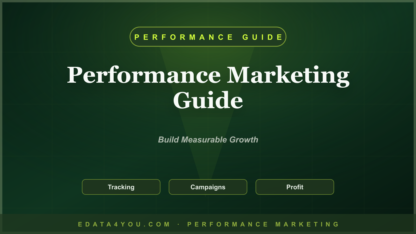 Performance Marketing Guide: How to Build a Measurable Growth System