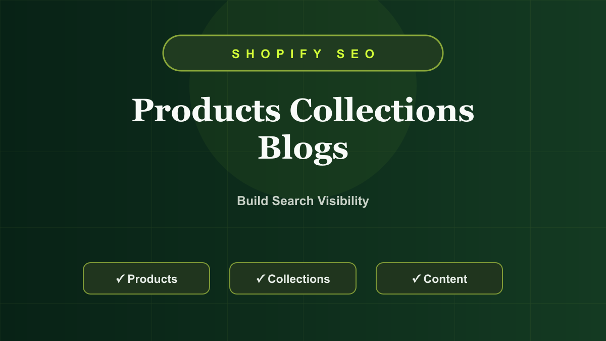 Shopify SEO Guide: How to Optimize Products, Collections, and Blog Pages
