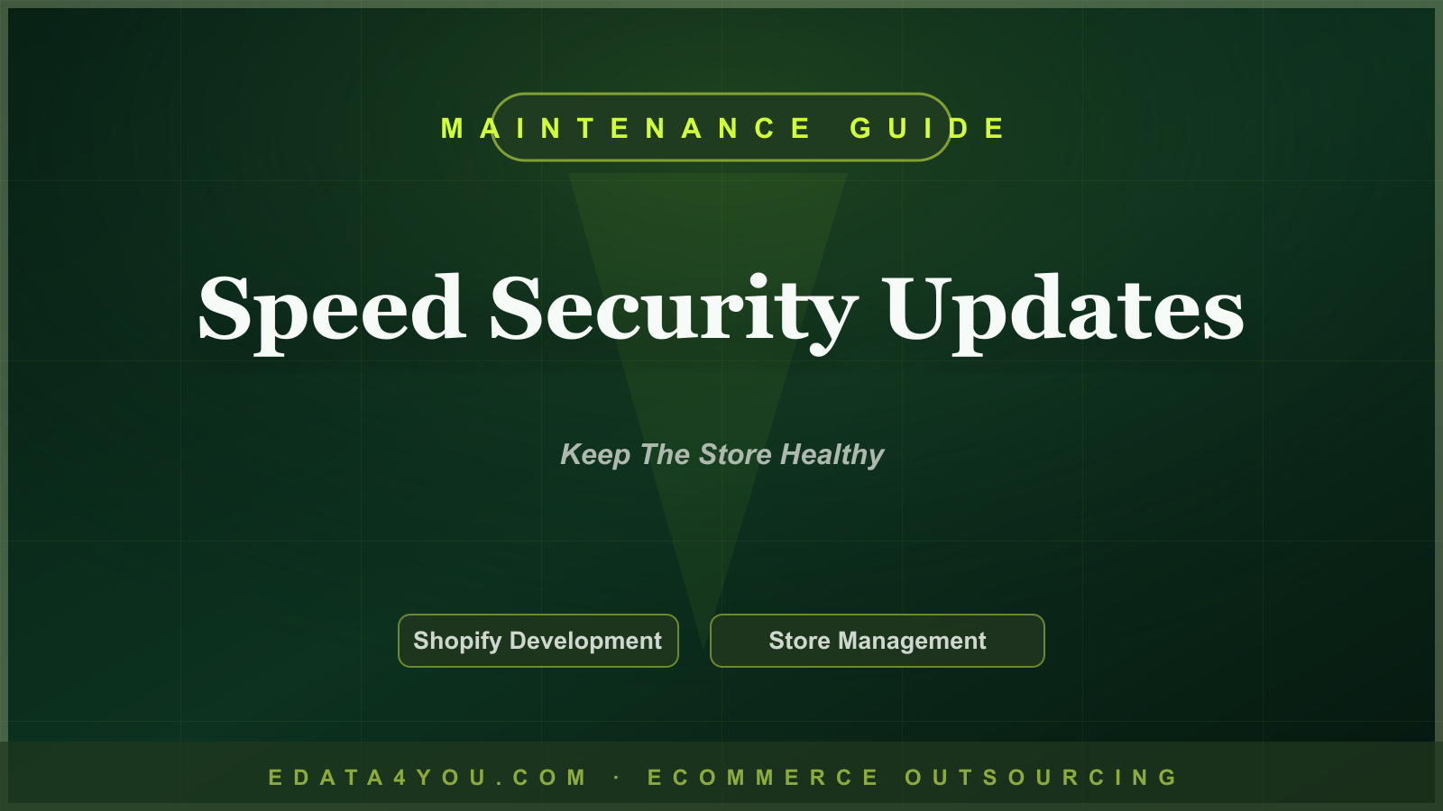 Shopify Store Maintenance Guide: Speed, Security, Backups, and Updates
