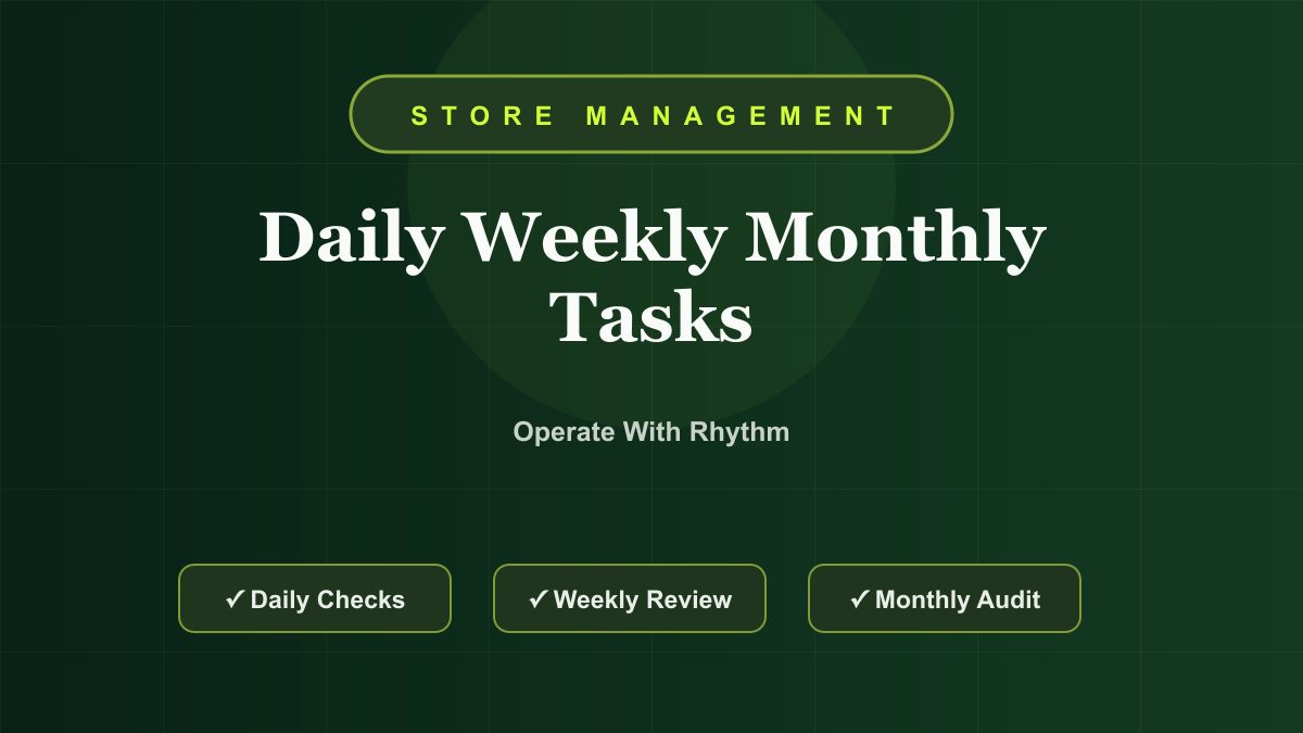 Shopify Store Management: Daily, Weekly, and Monthly Tasks