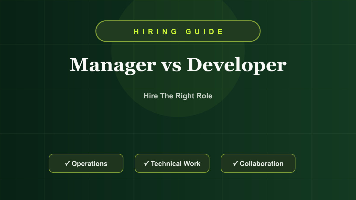 When to Hire a Shopify Store Manager vs a Shopify Developer