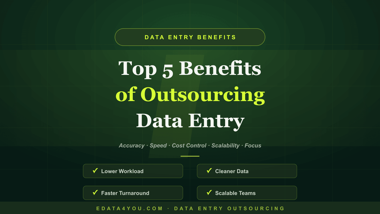 Top Five Benefits of Outsourcing Data Entry in 2026