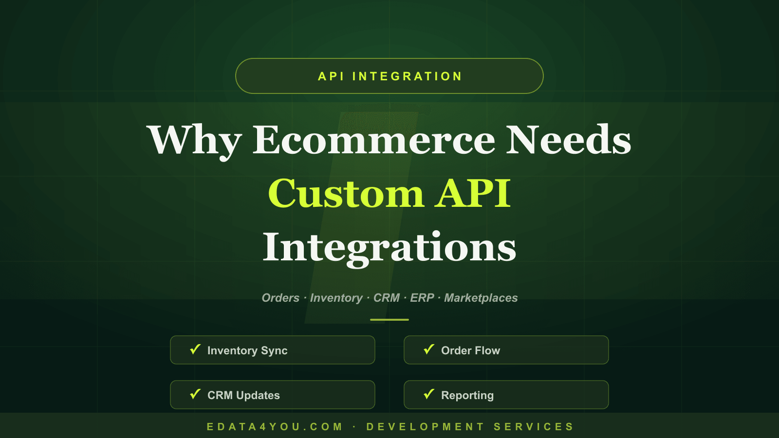 Why Ecommerce Businesses Need Custom API Integrations in 2026